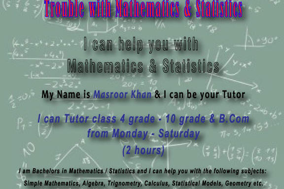 Portfolio for Online / Off site Mathematics Tutor