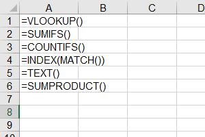 Portfolio for Microsoft Excel Advanced Functions