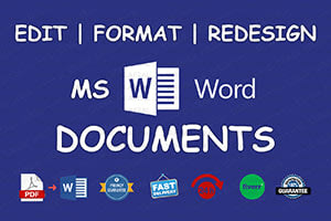 Portfolio for Microsoft Word Document Formatting