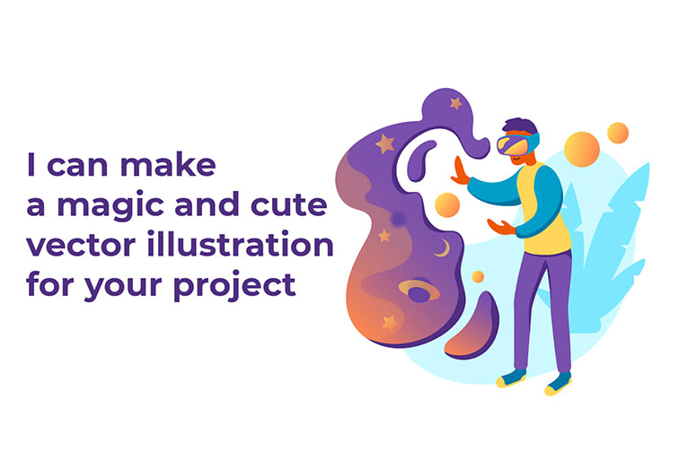 Portfolio for Flat Vector illustration With People