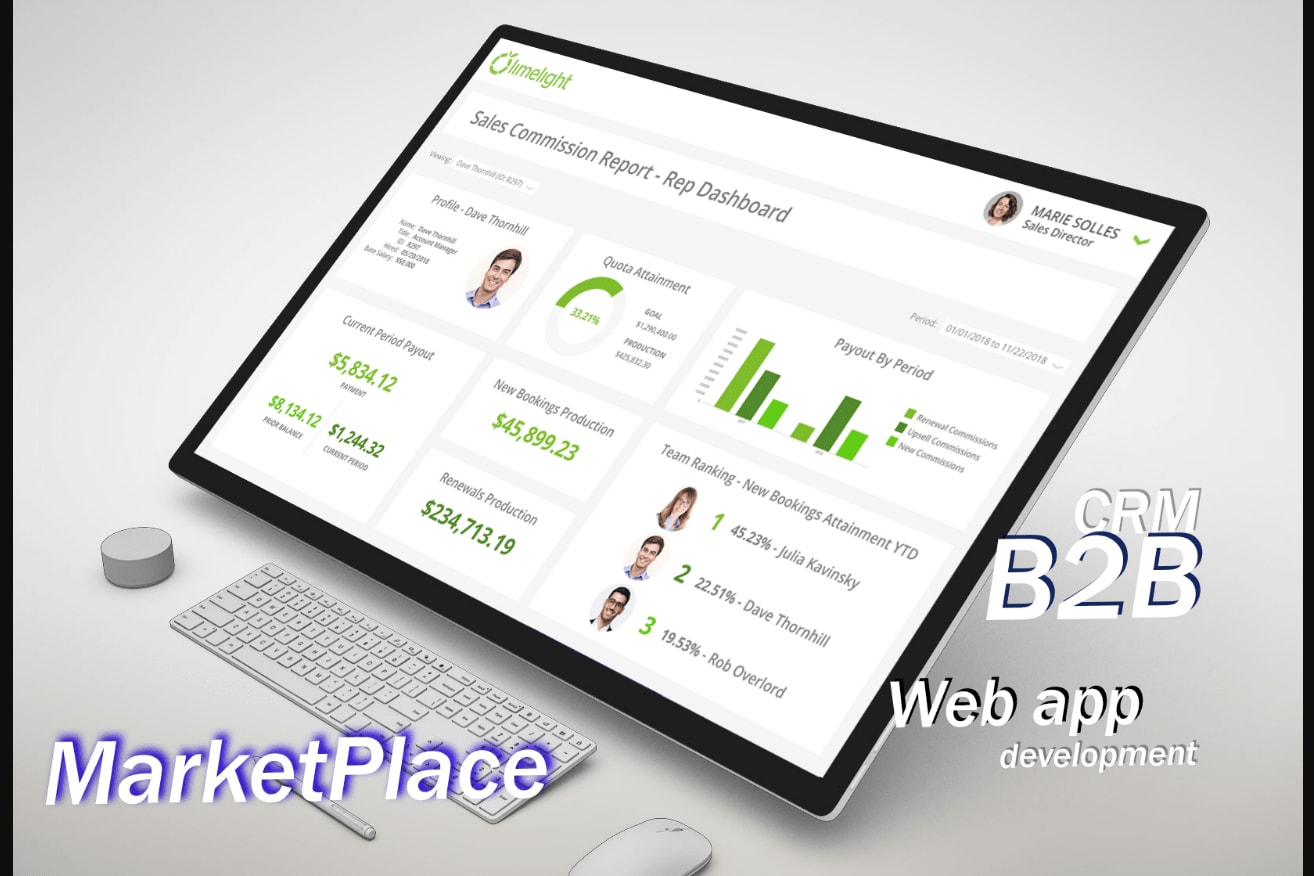 Portfolio for B2B-MarketPlace CRM development