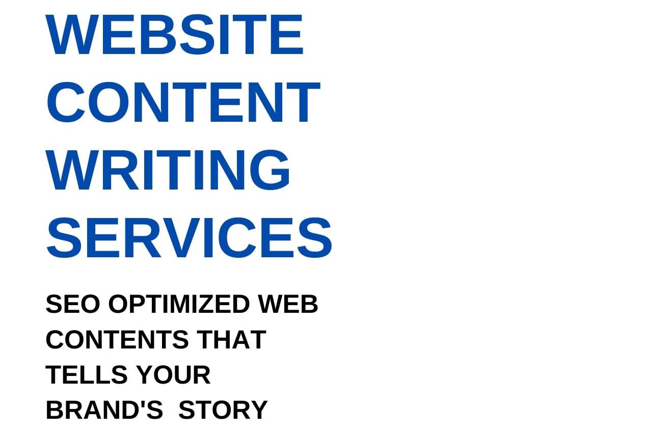 Portfolio for Website Content Writing Service