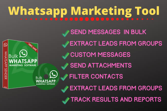 Portfolio for whatsapp marketing tool and bulk Sender