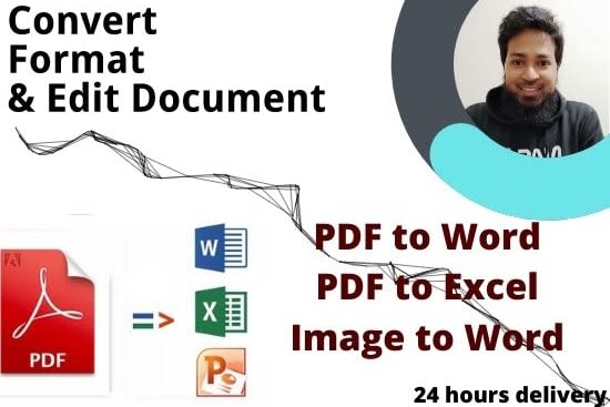 Portfolio for Convert PDF to Word, Image to Word