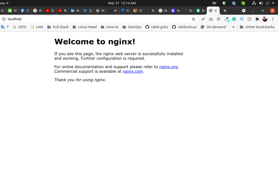 Portfolio for I will fix Nginx Error quickly