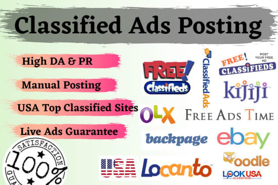 Portfolio for Classified Ad Posting