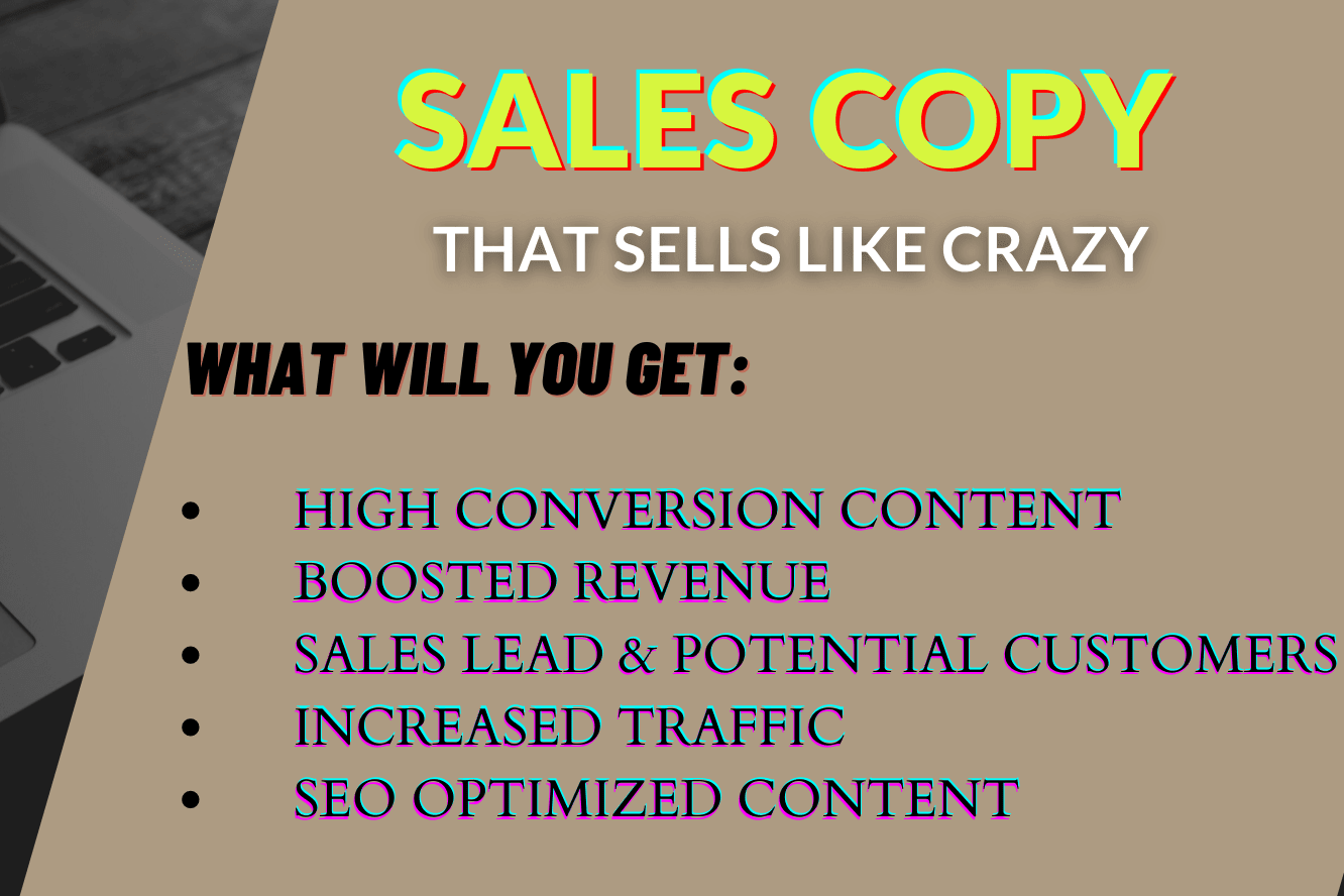 Portfolio for Sales Copywriting