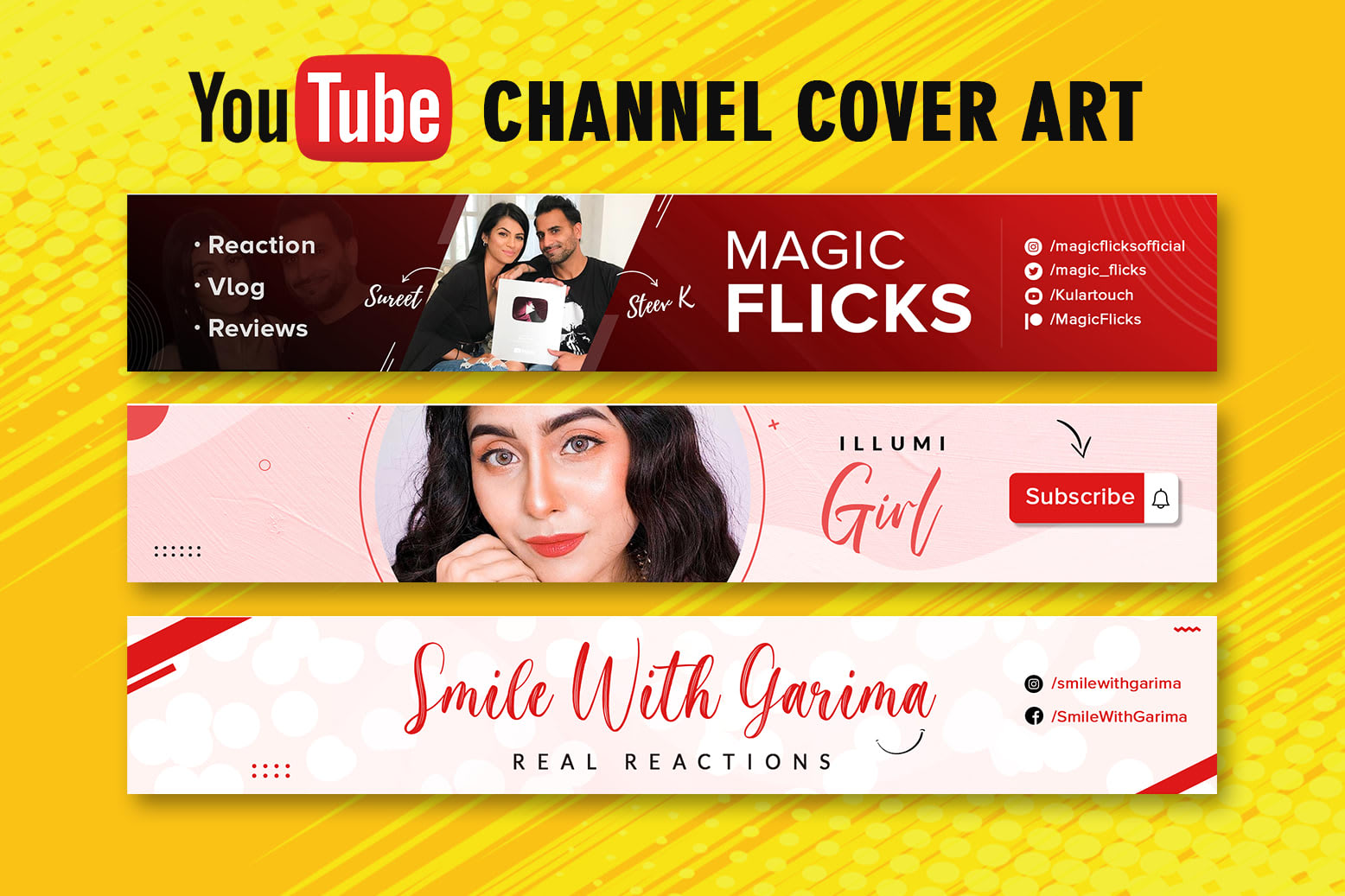 Portfolio for Youtube Cover art design