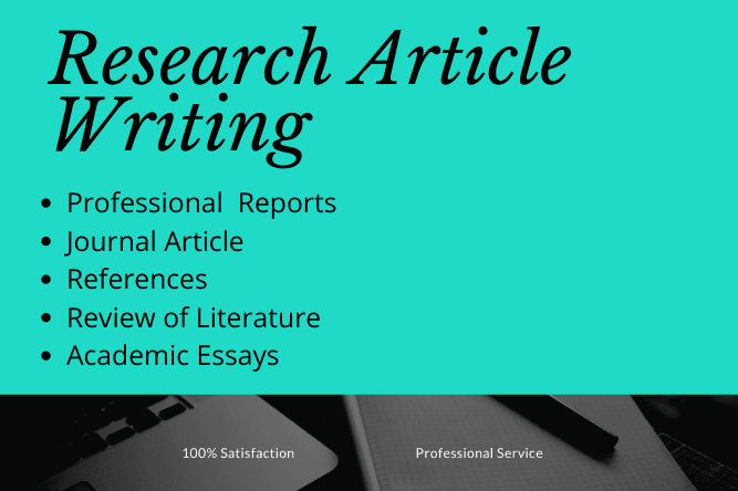 Portfolio for Research Journal Article |Report Writing