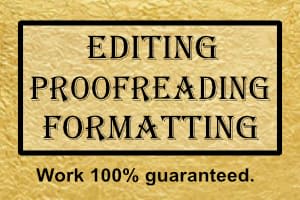 Portfolio for Editing, Proofreading, Formatting