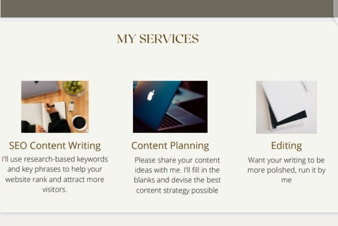 Portfolio for SEO  Writing, Content Planning, Editing