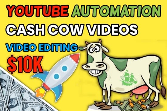 Portfolio for youtube automation and youtube cow cash