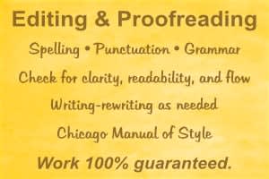 Portfolio for Editing and Proofreading – Books