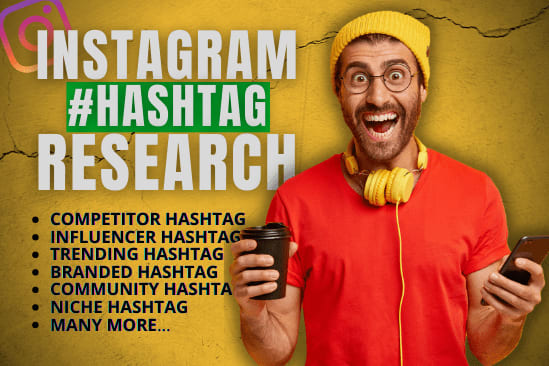 Portfolio for Manually research 90 instagram hashtag