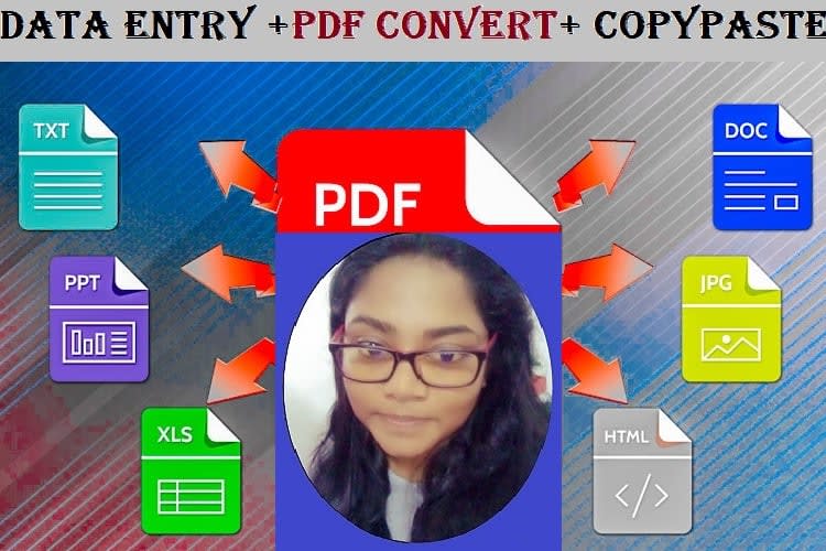 Portfolio for Typing job from pdf, handwriting ,images