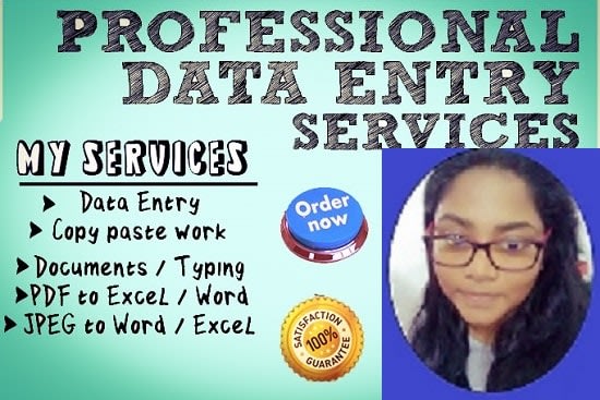 Portfolio for Data entry, Data scraping, Copy Paste