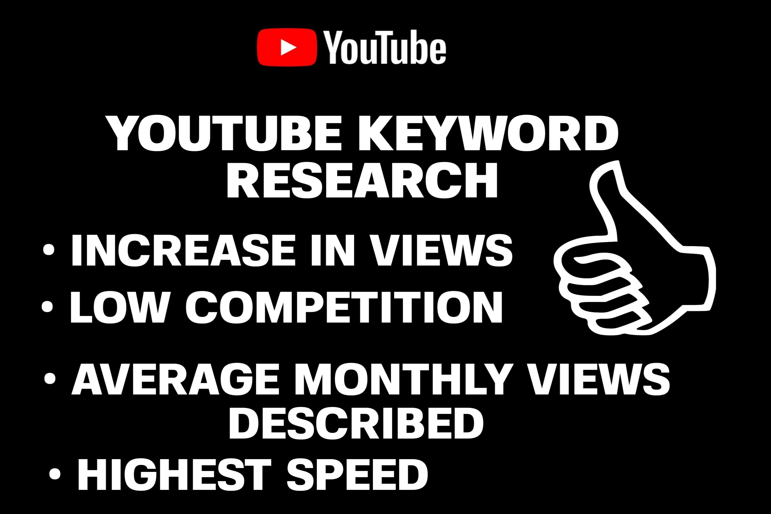 Portfolio for YouTube Videos keyword research and SEO