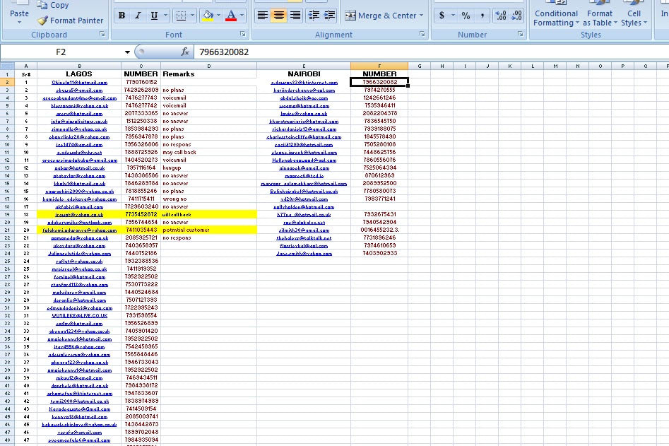 Portfolio for Data Entry, copy paste and typing