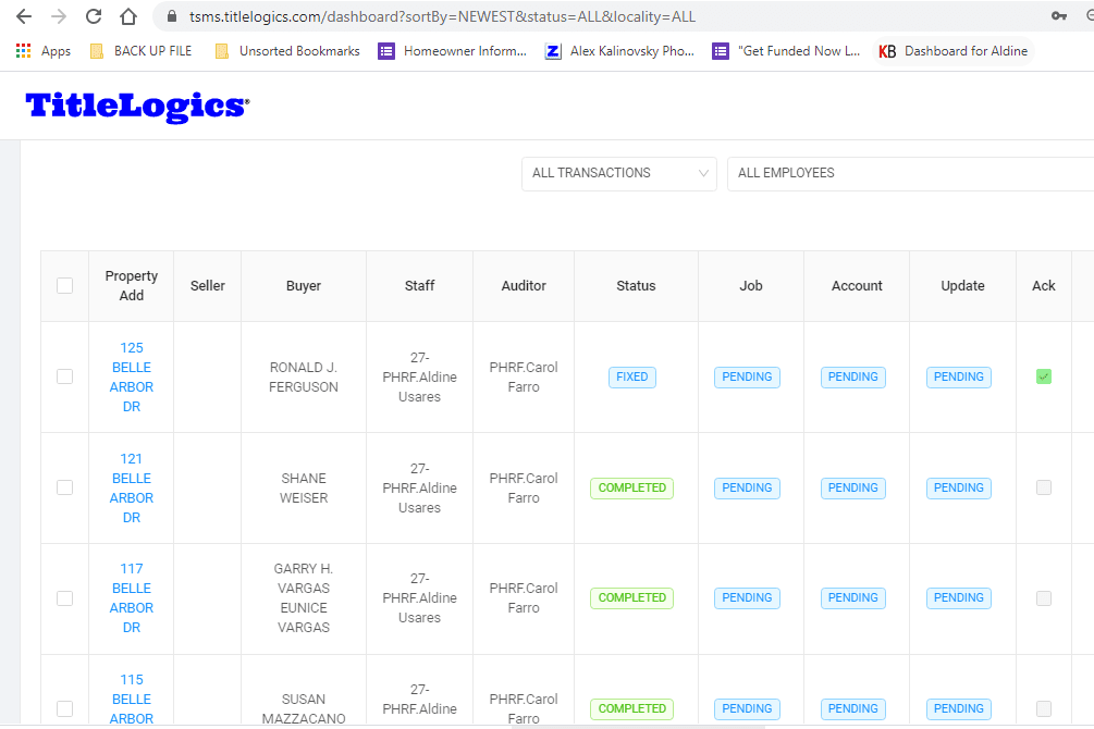 Portfolio for Web research, Title logics