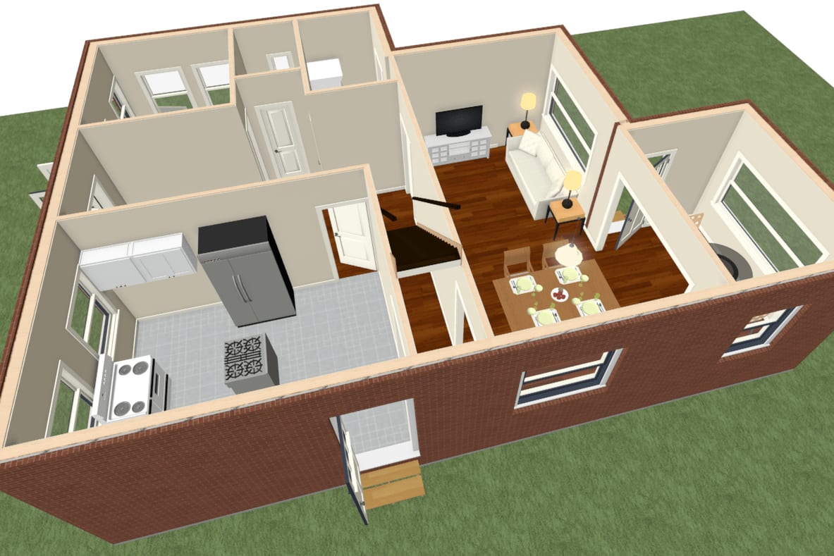 Portfolio for Floor plan DWG DXF 2d 3D Chief Architect