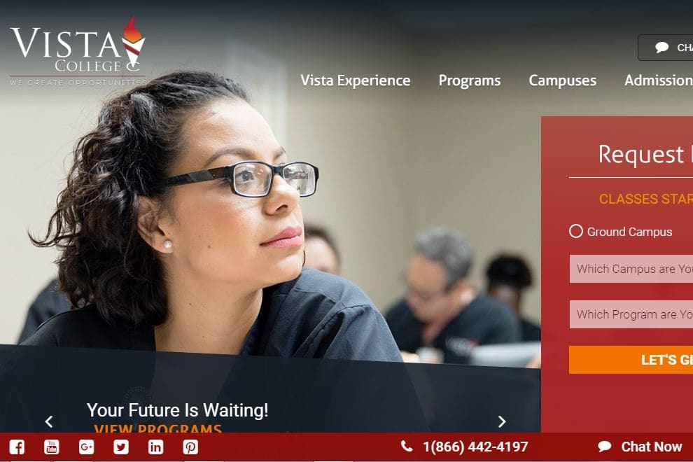 Portfolio for Vistacollege - PHP/WordPress