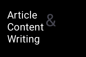 Portfolio for Article & Content Writing