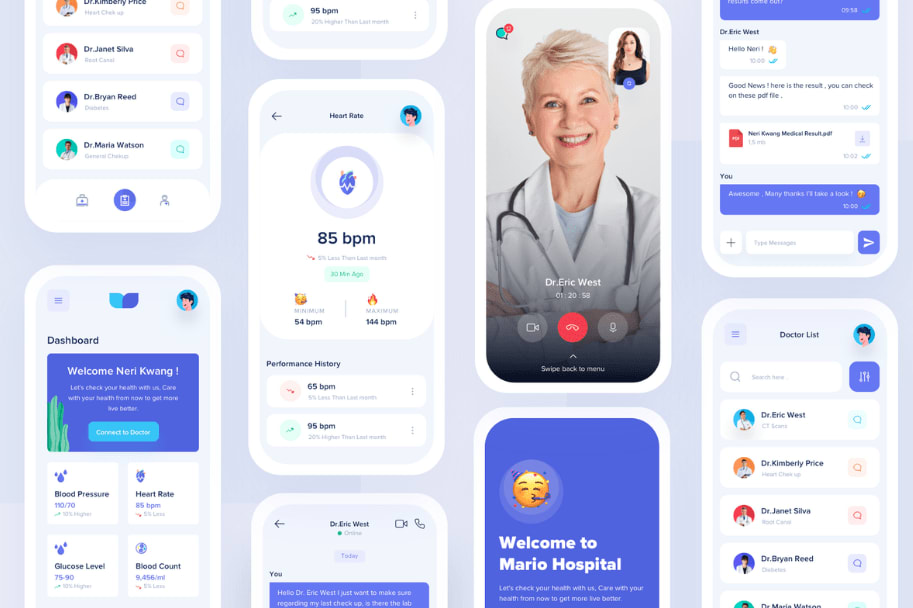 Portfolio for MEAN stack Medical dashboard development