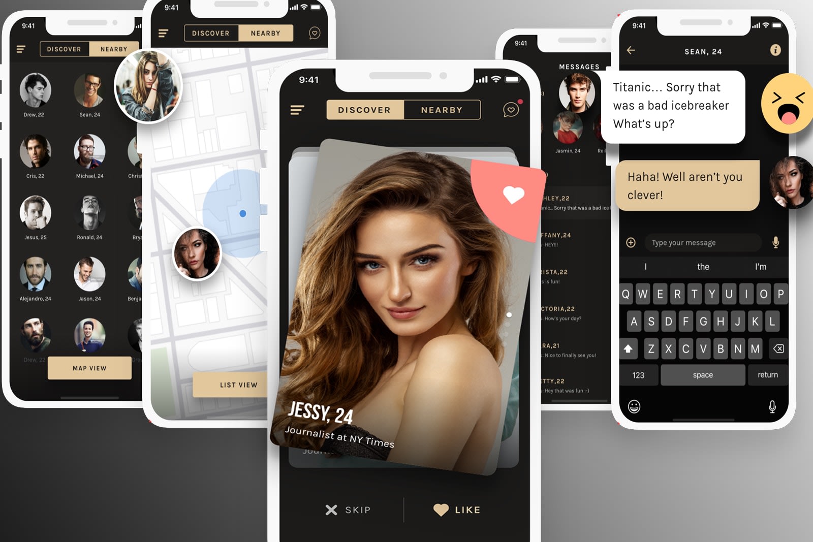 Portfolio for Dating App with Swift and Java