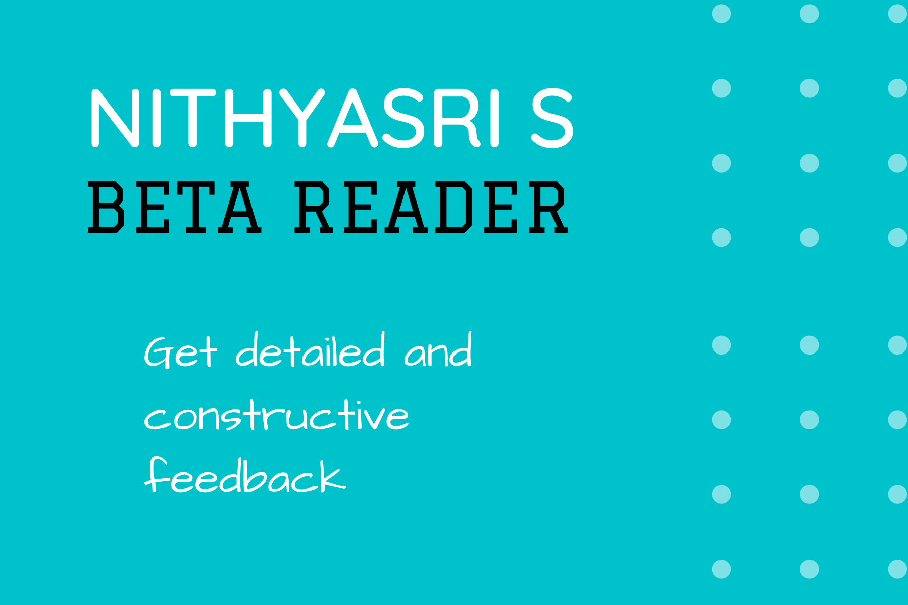 Portfolio for Beta Reader