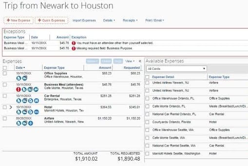 Portfolio for Concur Travel & Expense (Data Entry)