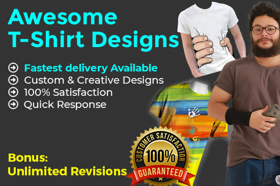 Portfolio for Awesome Custom Graphic T-shirt Design