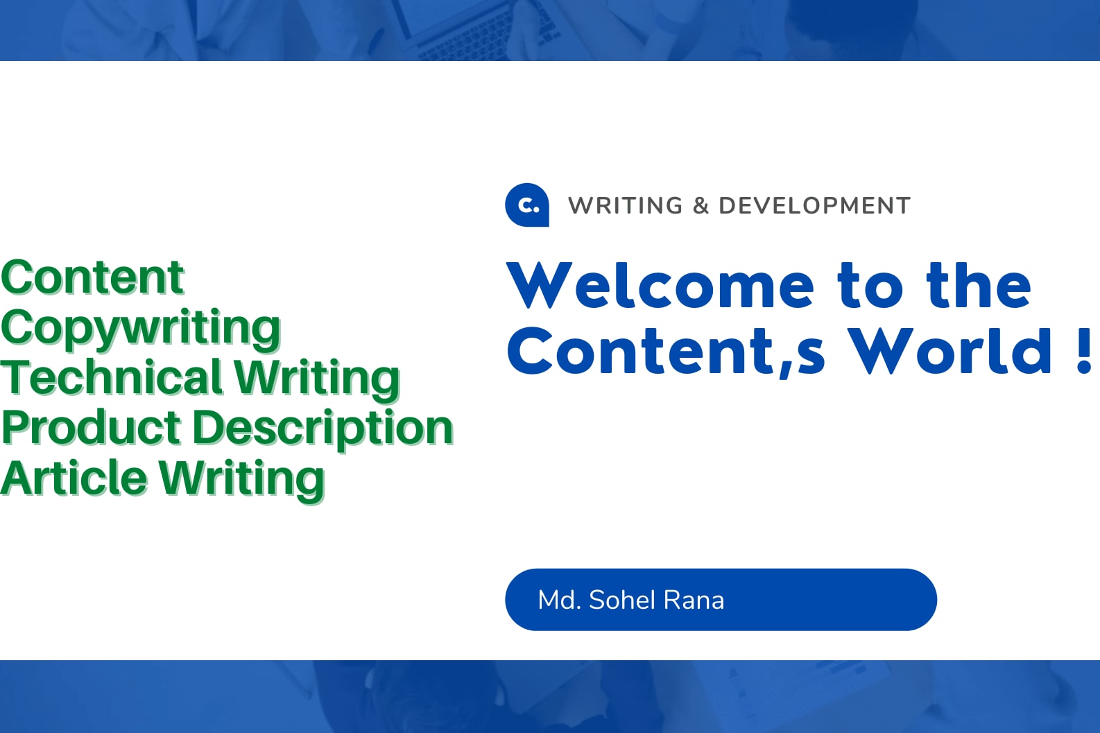 Portfolio for Creative, Content and Technical Writing