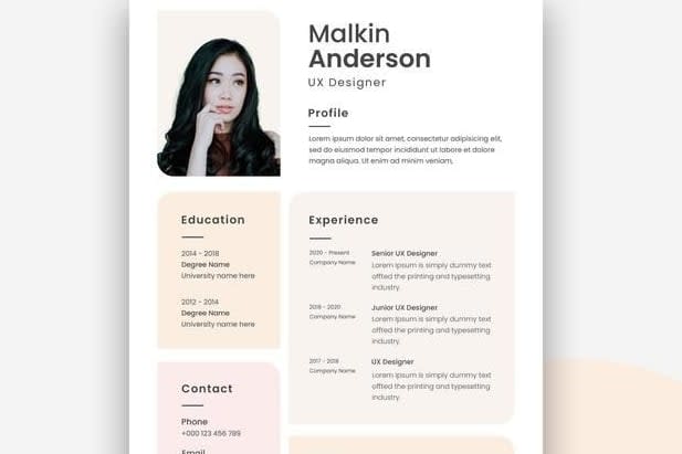 Portfolio for resume & cv writing , resume & cv design