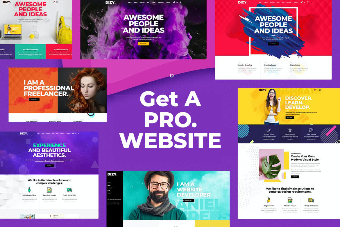 Portfolio for Professional WordPress Website