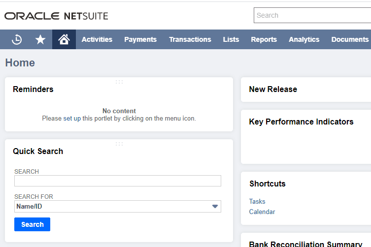 Portfolio for NetSuite Developer / Administrator