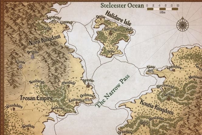 Portfolio for create high quality fantasy maps