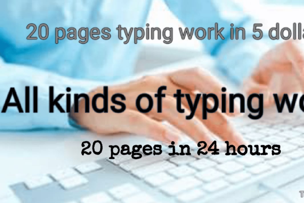 Portfolio for Typing, writing, editing