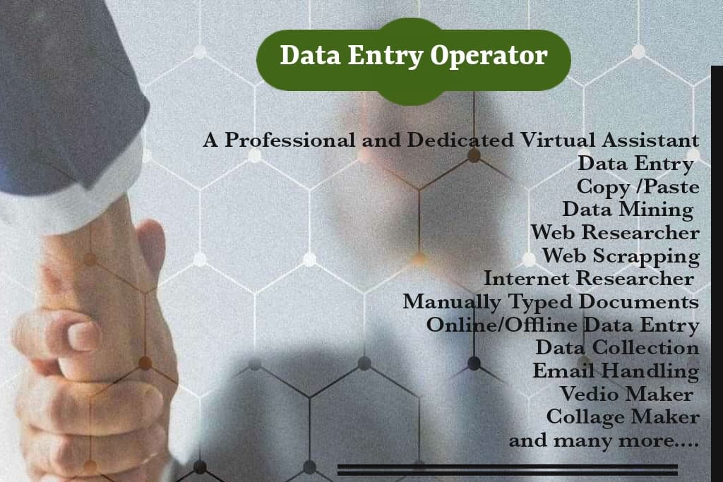 Portfolio for Data entry Operator