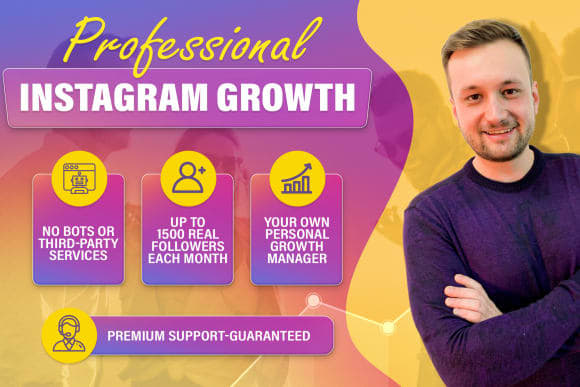 Portfolio for instagram marketing manager and growth