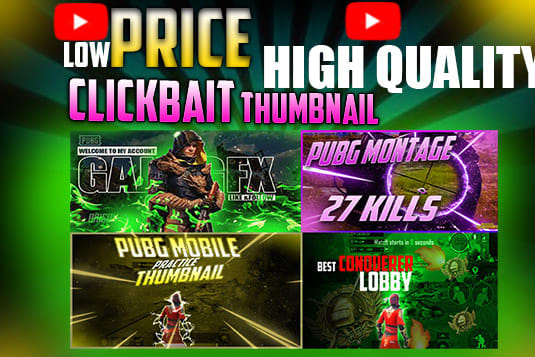 Portfolio for thumbnail design