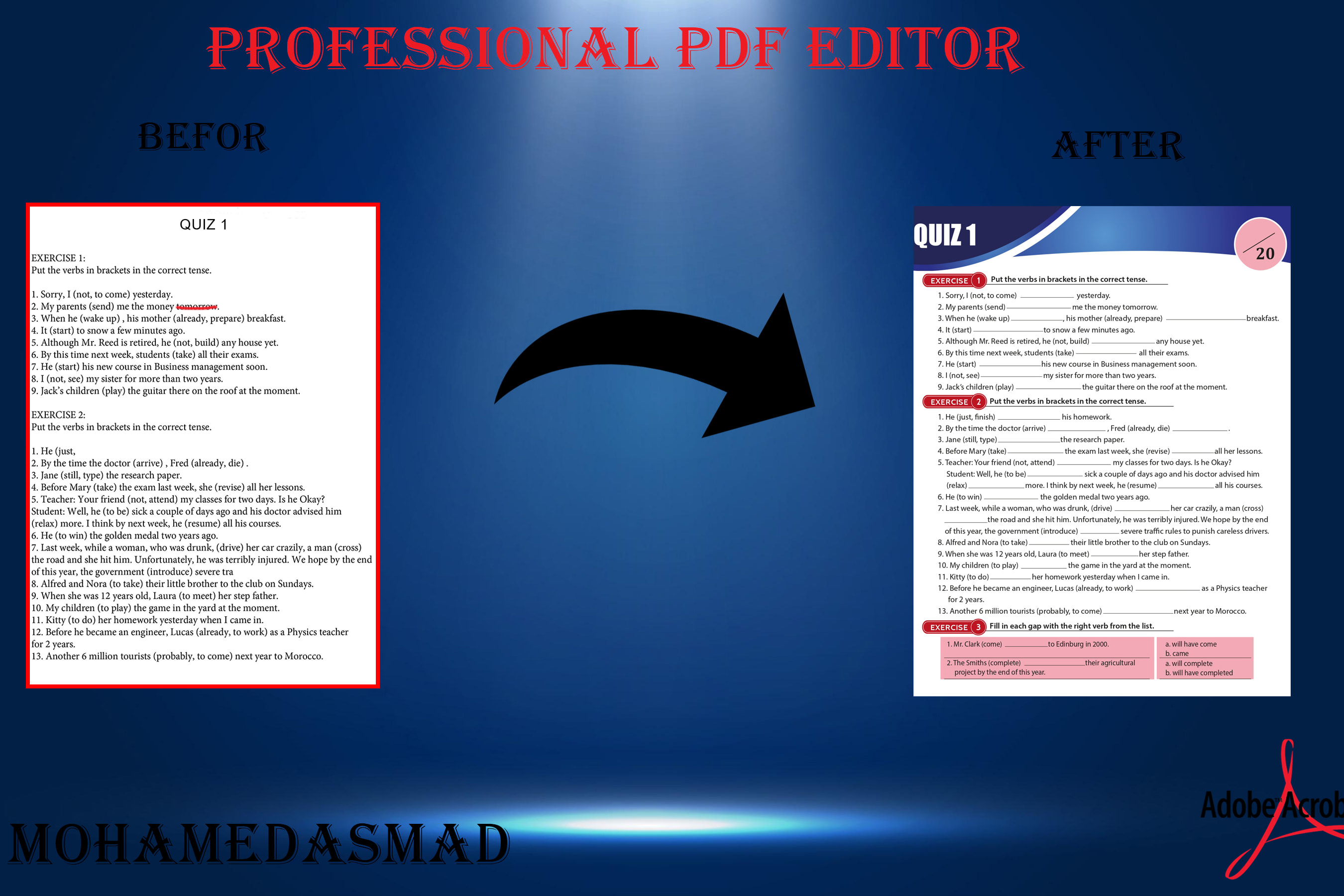 Portfolio for pdf editing