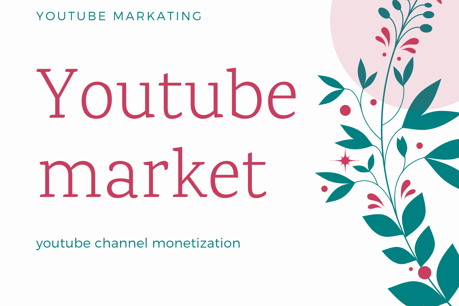 Portfolio for Youtube marketing & SMM