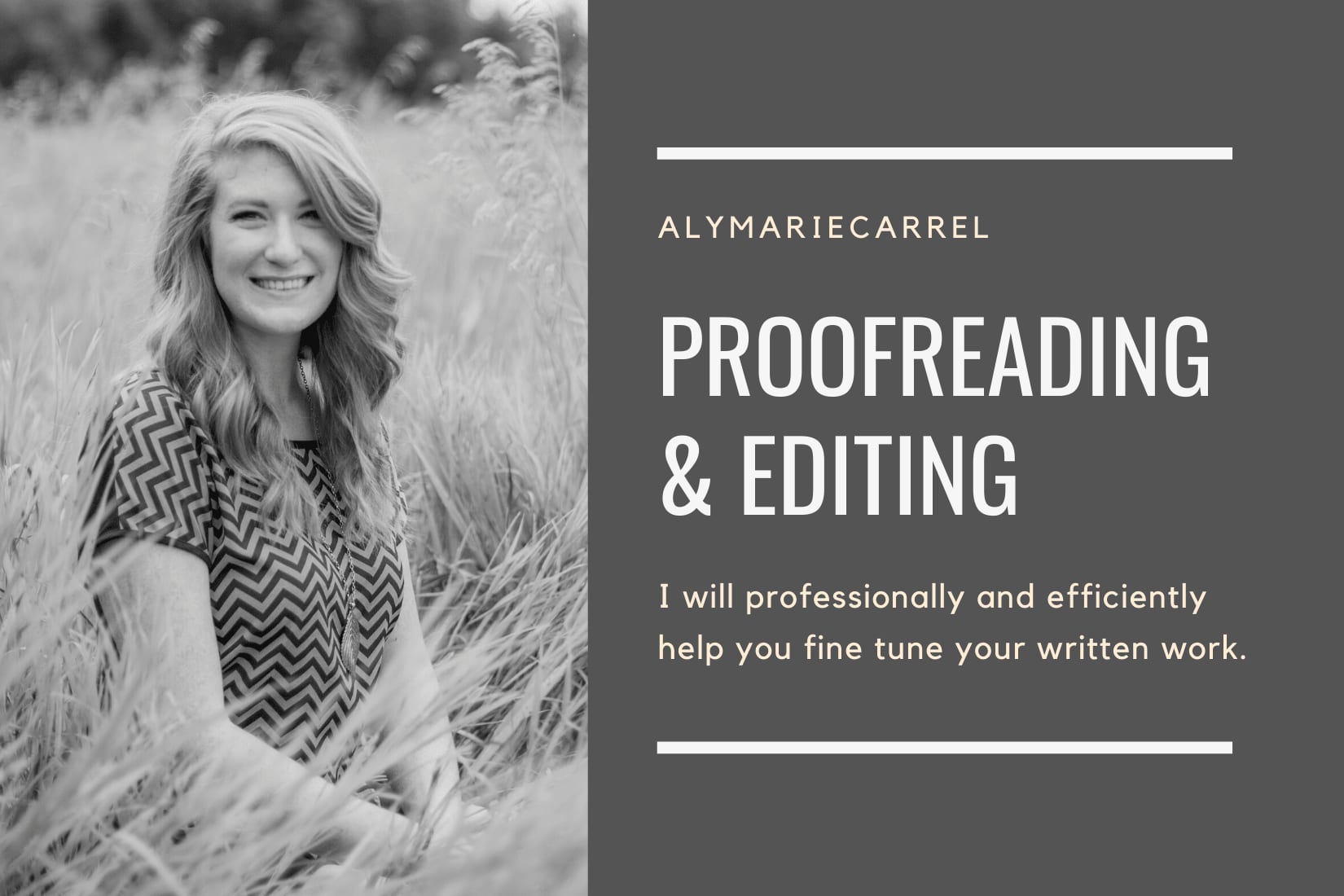 Portfolio for Proofreading Editing