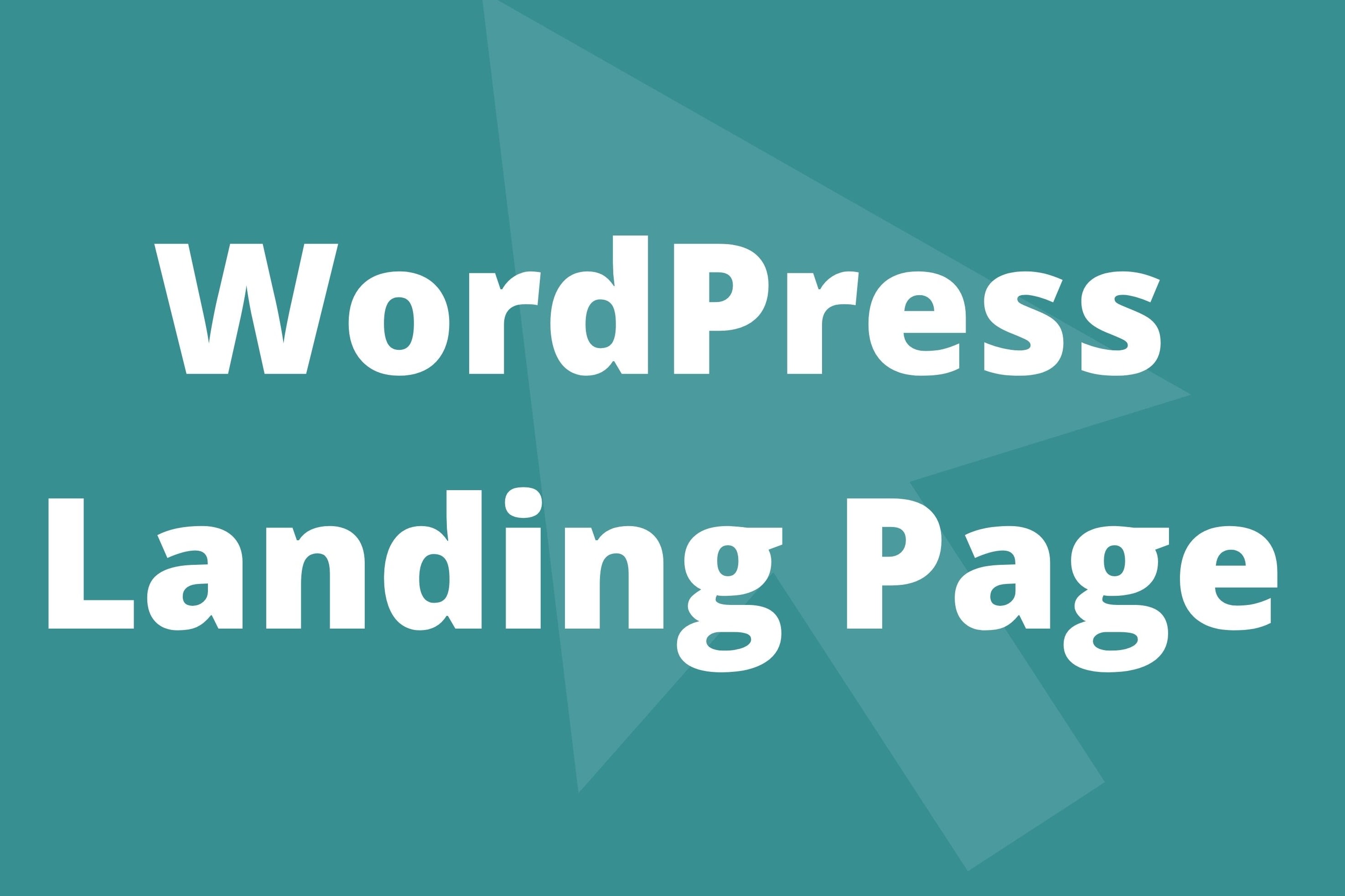 Portfolio for WordPress Landing-Page