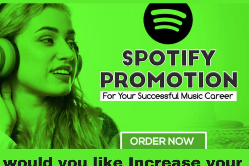 Portfolio for spotify promotion for your music