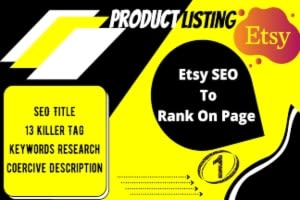 Portfolio for do etsy SEO listing to top rank