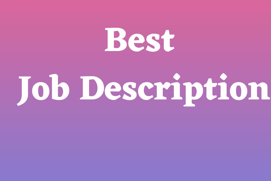 Portfolio for Writing your a Job Description