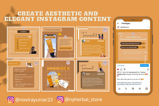 Portfolio for social media content design
