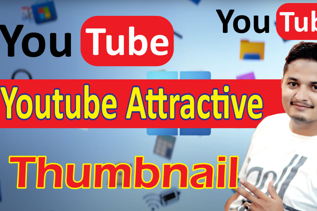 Portfolio for Youtube attractive thumbnail Create