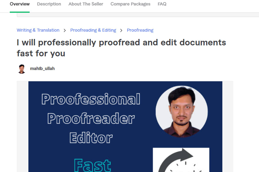 Portfolio for Proofreading, And Content Writing